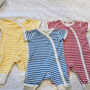 Hanna Andersson Striped Romper Bundle